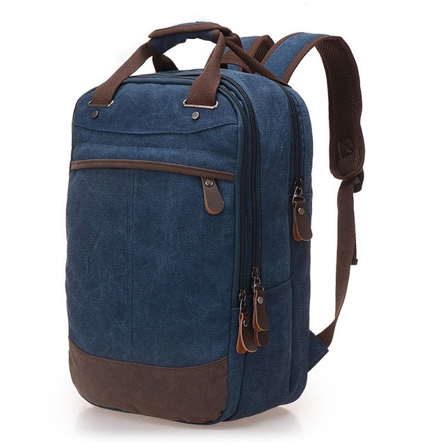 Men Bag Casual Canvas Laptop Backpack Man Computer Backpack Student Leisure Shoulder bags School Bag