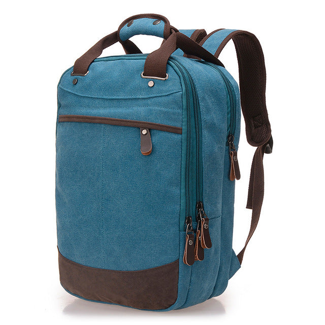 Men Bag Casual Canvas Laptop Backpack Man Computer Backpack Student Leisure Shoulder bags School Bag